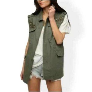 BDG Urban Outfitters - Army Green Studded Vest